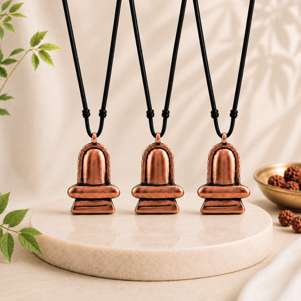 Handcrafted Shiva Ling Pendant — Pack of 3